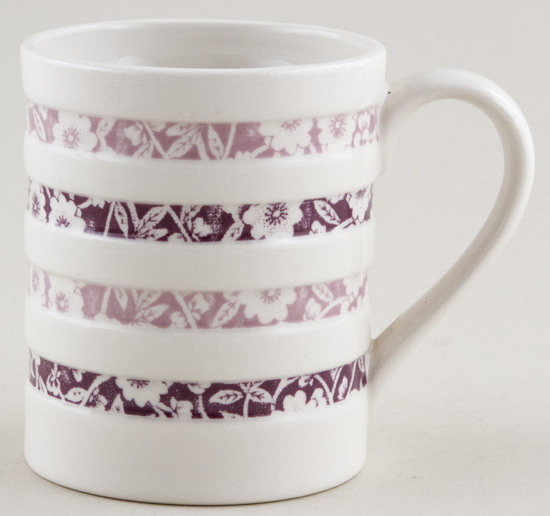 Mug Hooped Plum